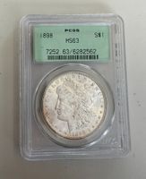 (278) USA, 1 Dollar, 1887, 1898, MS 63, in Hülle