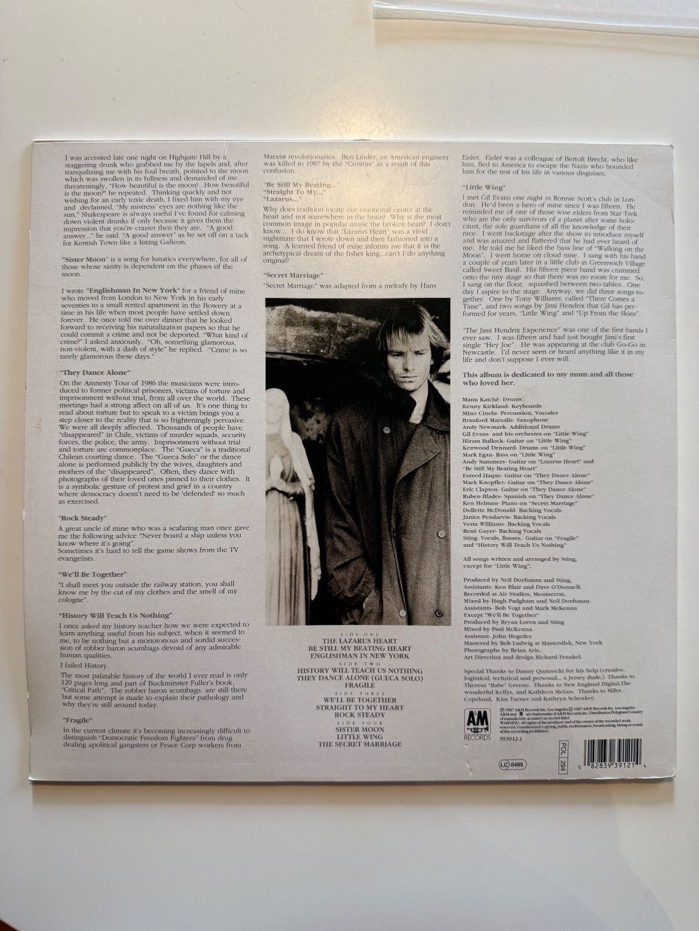 Dischi in vinile: Sting – ...Nothing Like The Sun - Original – Usato da Unterägeri venduto da hero87333 1