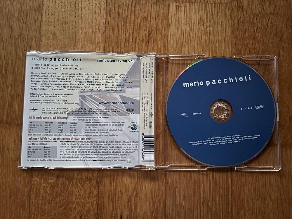 CD: 2x CD (Single) von Mario Pacchioli – Usato da Grosswangen venduto da Vita500 1