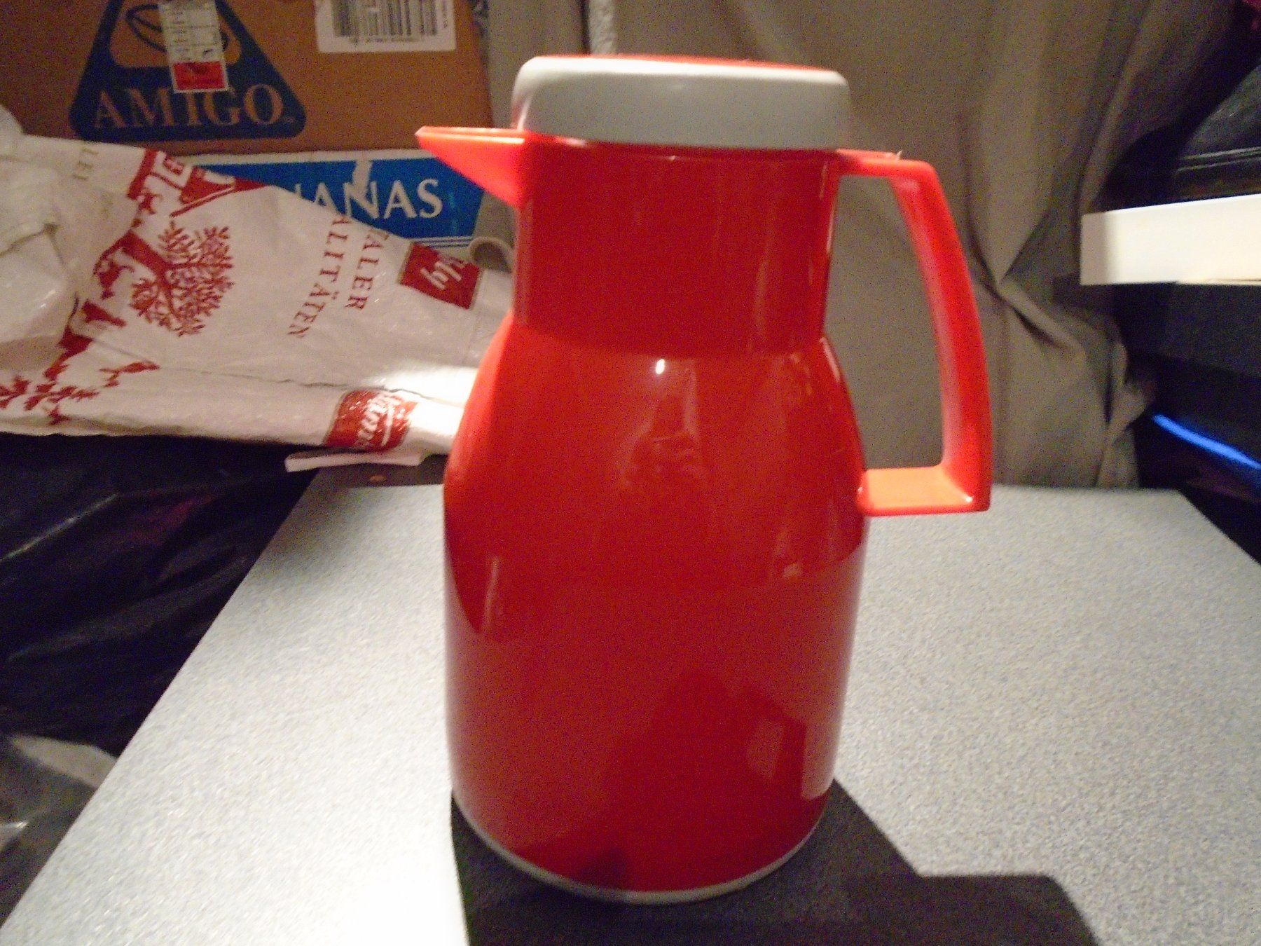 Teiere: Thermoskrug helios, rot, ca. 1 Liter – Usato da Zürich venduto da Motzkuh