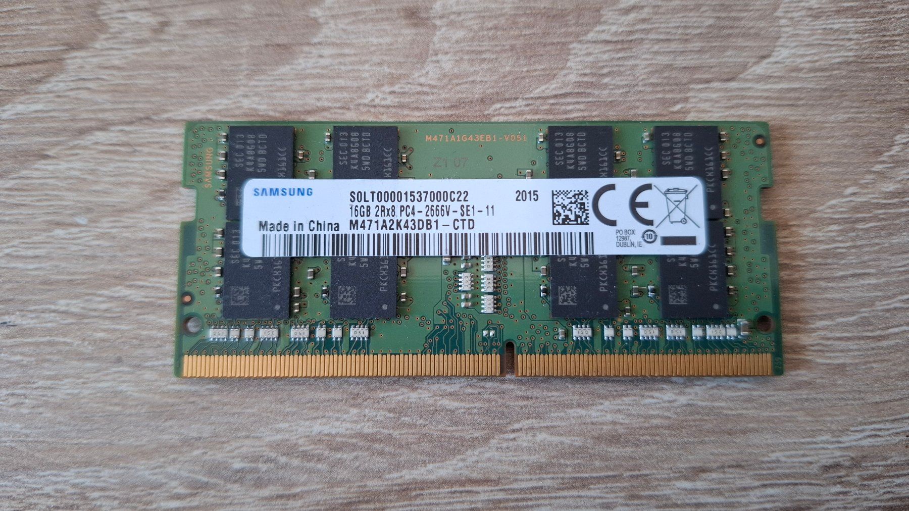 Samsung Memoria / RAM: 12 x Samsung 16GB DDR4 Notebook RAM – Usato da Lützelflüh-Goldb venduto da Noir7.pk 1