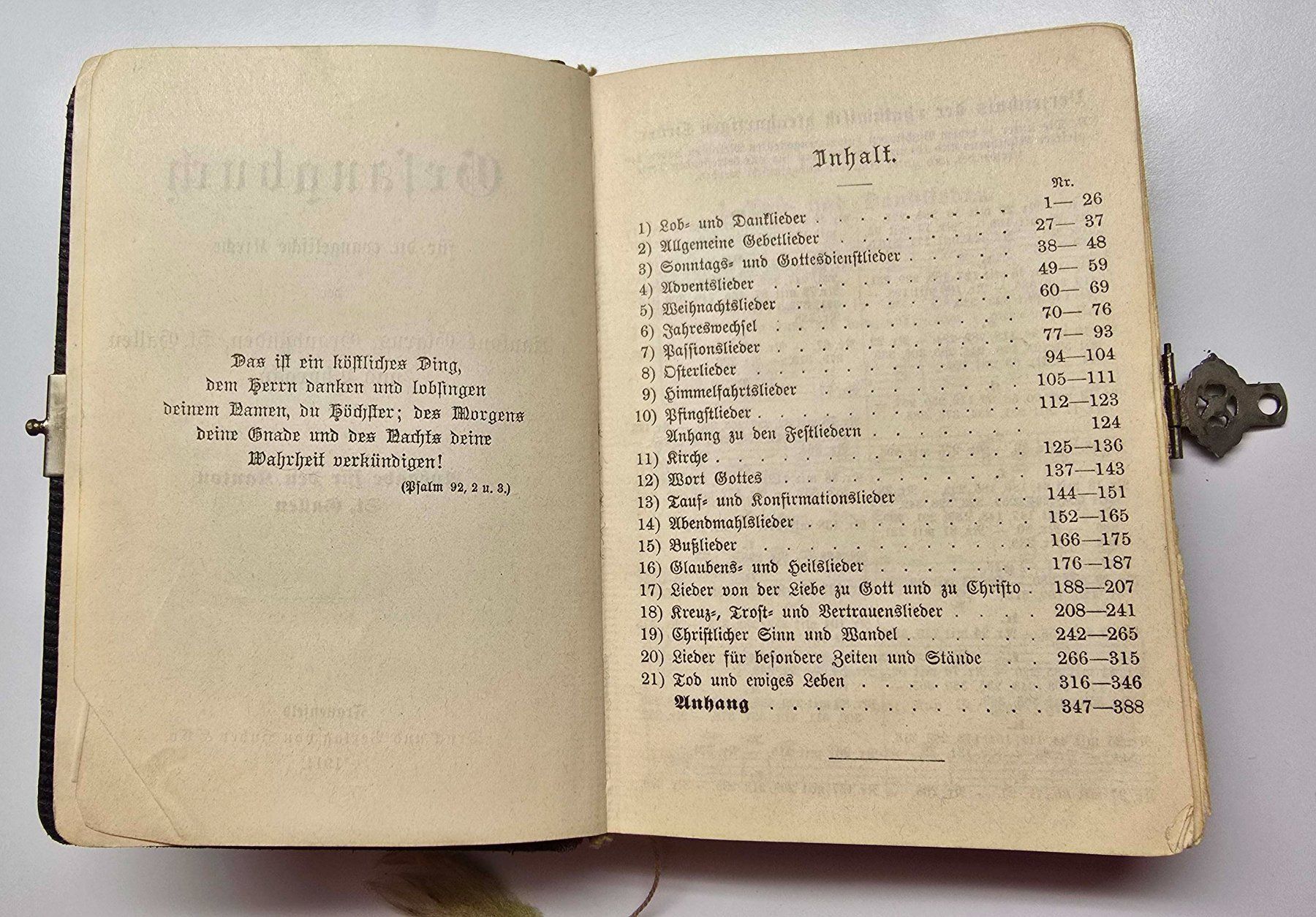 Libri: Antikes Gesangsbuch von 1911 – Usato da Heerbrugg venduto da bue_64 4