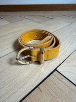 TOPSHOP - Leder Gürtel senfgelb XS/S
