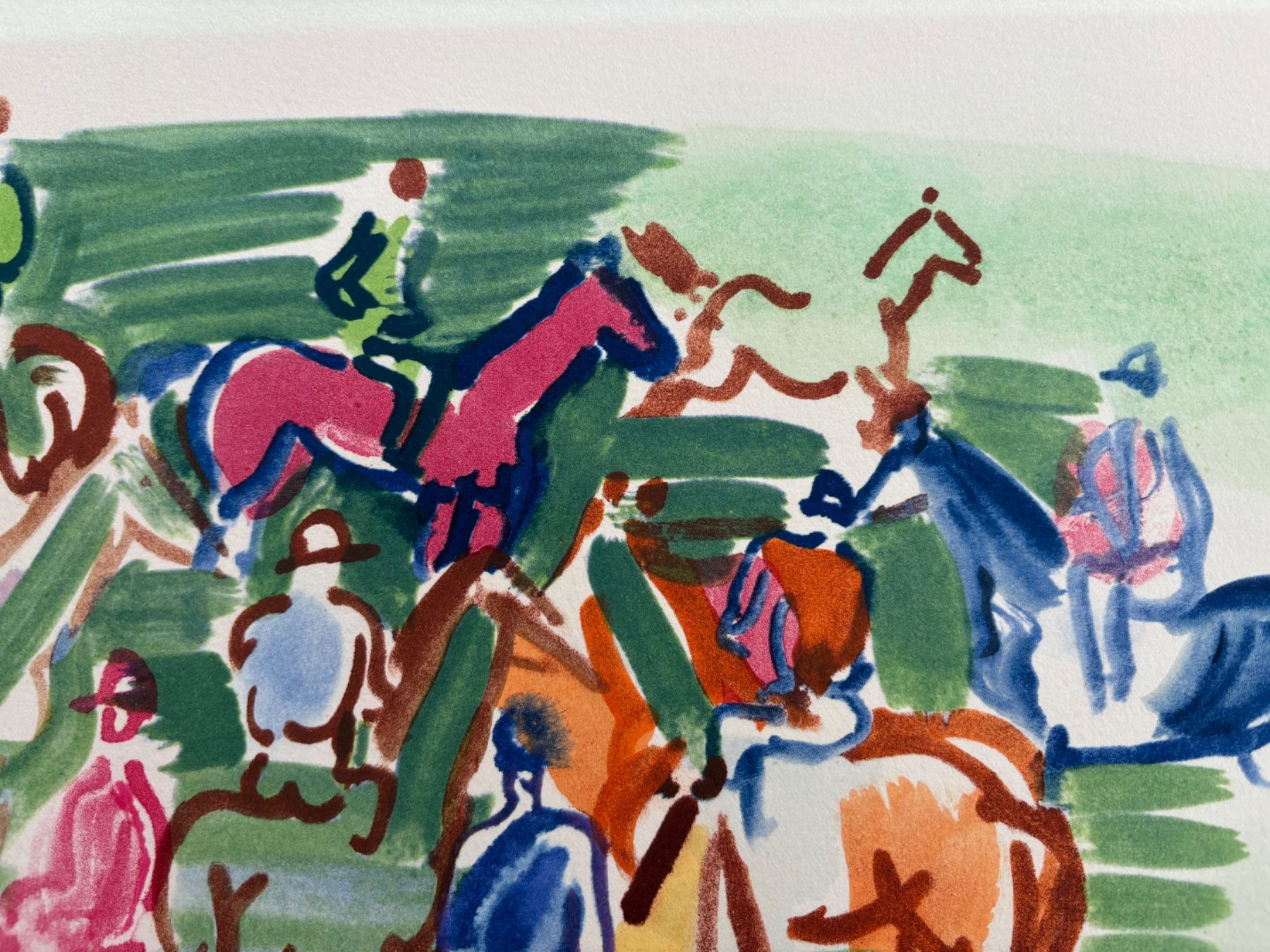 Grafica & Litografie: Raoul Dufy 'Paddock' Lithograph - Framed, Limited Edition – Usato da Zollikon venduto da Ostendo 2