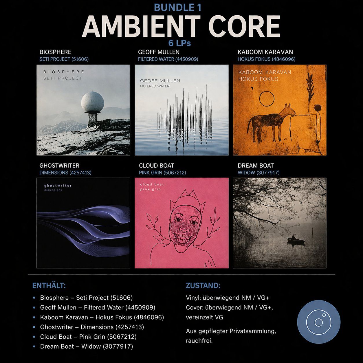 Dischi in vinile: Ambient / Experimental Vinyl Bundle – Usato da Zürich venduto da DonDDR