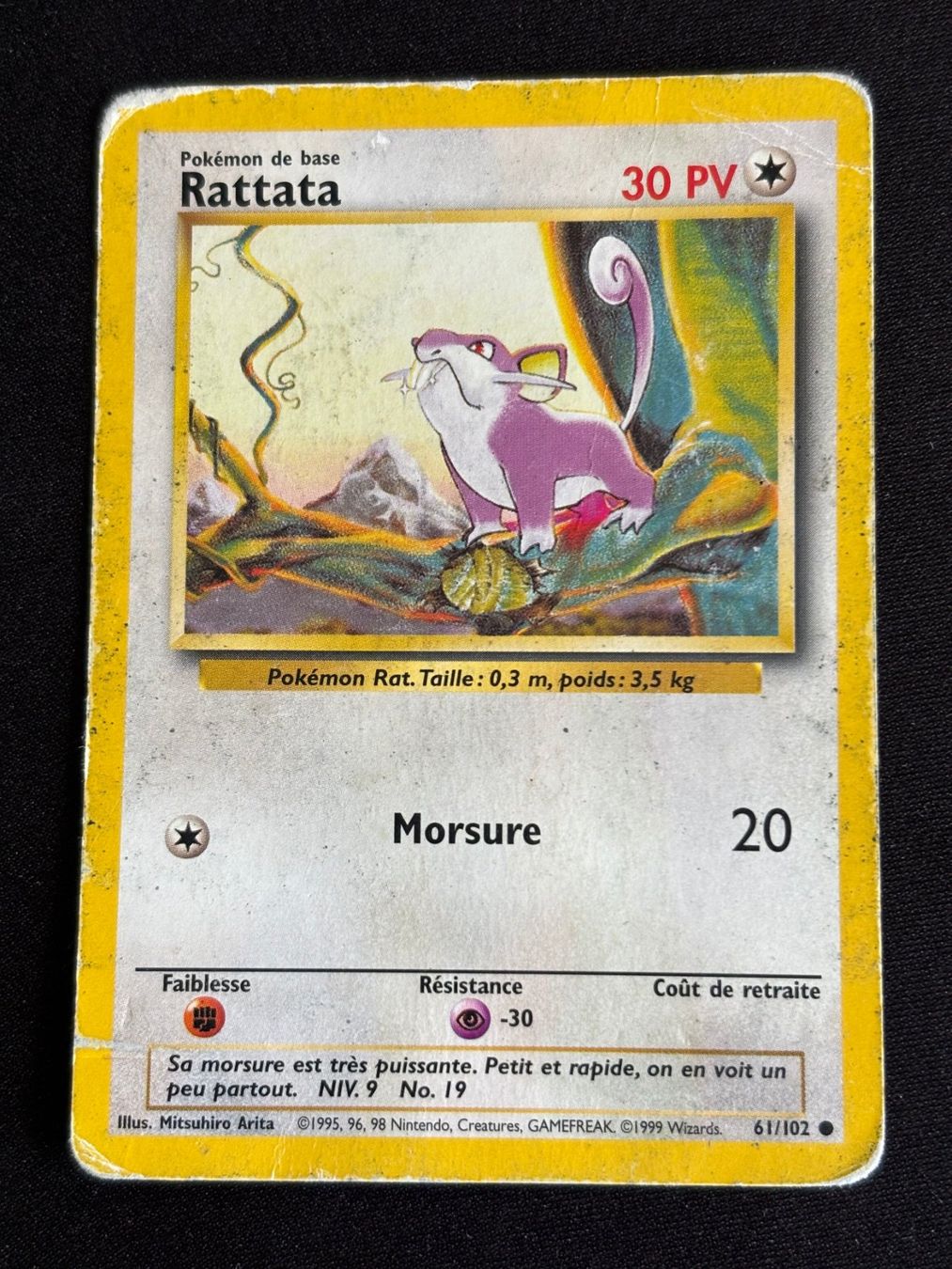 Pokémon Sammelbilder & Trading cards: Pokemon Rattata - Set de Base 61/102 - Français – Gebraucht aus Bern von Big_GS