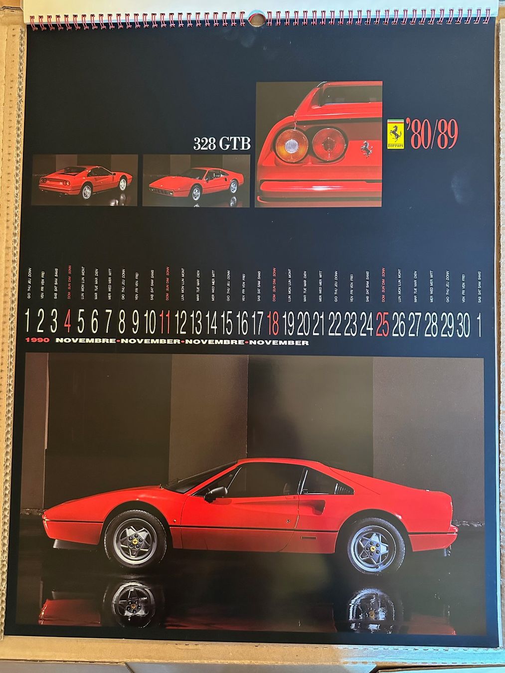 Kalender: Calendrier Ferrari de 1990 – Gebraucht aus Ste-Croix von mjmg 5