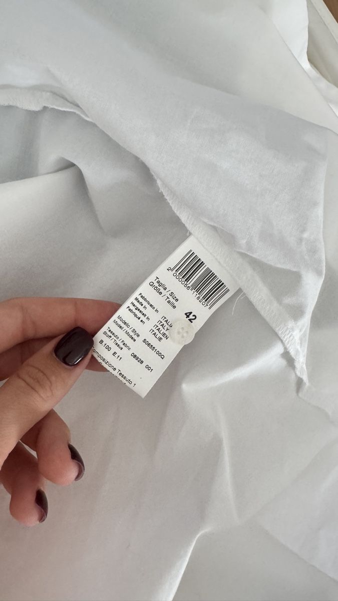 Peserico Camicette: PESERICO Shirt white size 42 cotton, NEW – Nuovo e nell'imballaggio originale da Sattel venduto da Zlata1 3