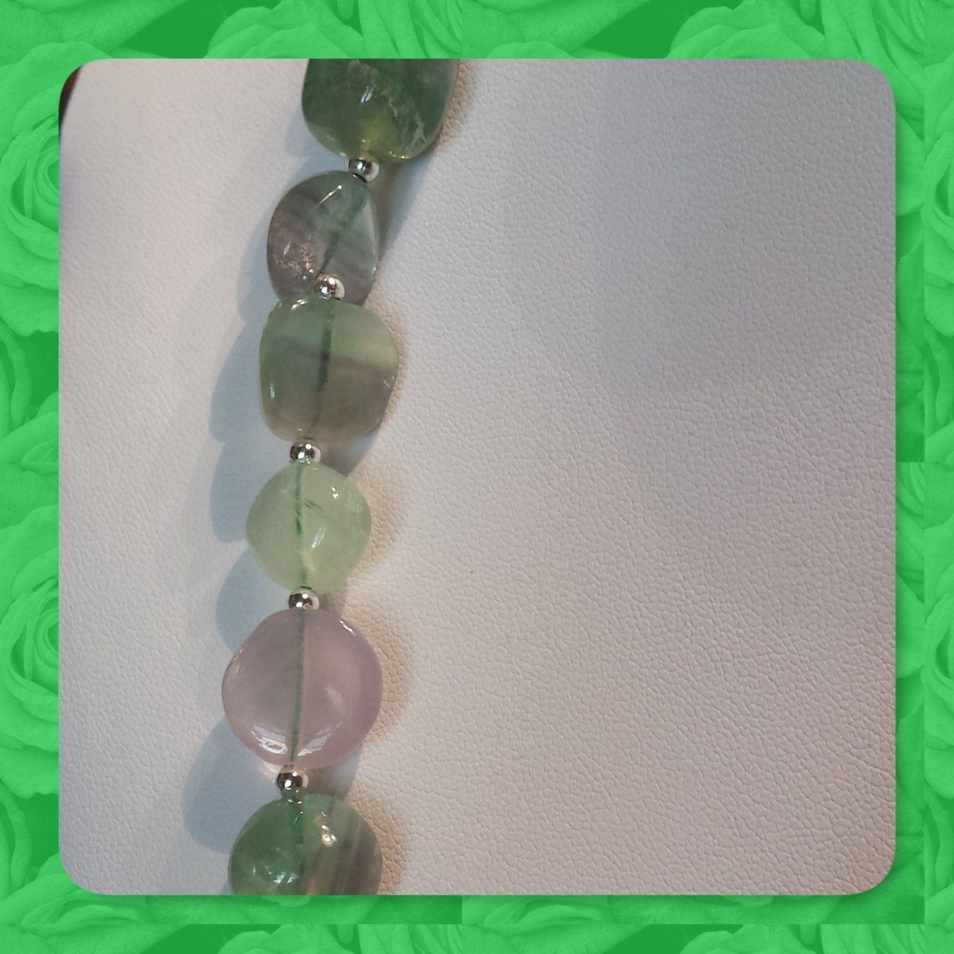Catenine: NEU: Fluorit Kette Collier Edelstein – Nuovo (secondo la descrizione) da Matten b. Interl venduto da EdelsteineInterlaken 6