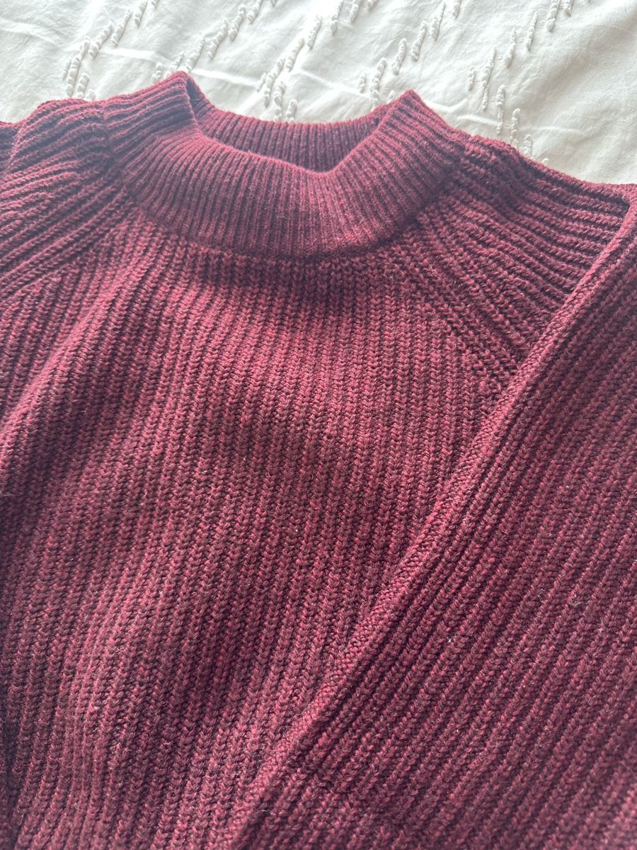 H&M Maglioni & Felpe: Kuscheliger Strickpullover, Gr. XS, weinrot – Nuovo (secondo la descrizione) da Zollikofen venduto da Akshy 1