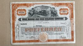 Historische Wertpapiere: Gulf, Mobile+Ohio Railroad Co 