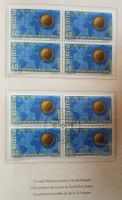 1954, Geschenkheft Werbemarken im 4-Block Kt. 163.-++