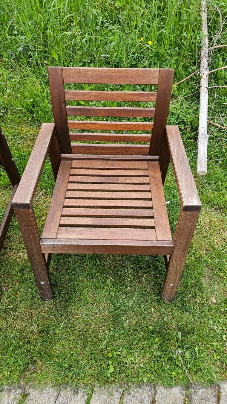 Ikea Sedie: IKEA ÄPPLARÖ Gartenstuhl Holz – Usato da Attiswil venduto da aniron13 1