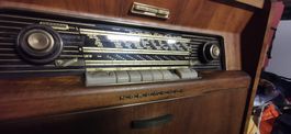 Meuble radio tourne-disque Nordmende Caruso bois vintage