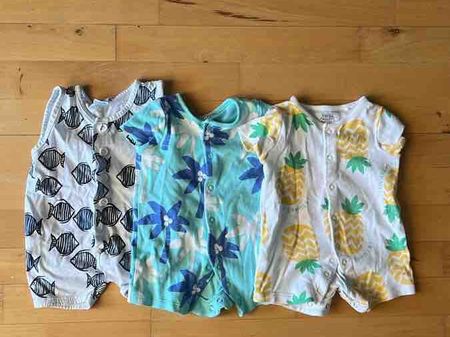 Baby Sommeranzüge 3er Set Grösse 56 gebraucht
