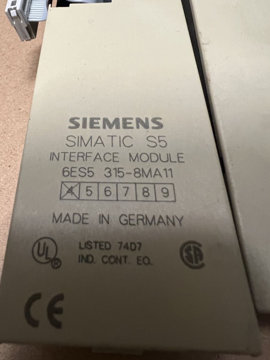 Siemens Steuerung: SIMATIC S5 INTERFACE MODULE 6ES5 315-8MA11 – Gebraucht aus Romanshorn von DonRicardooo 1