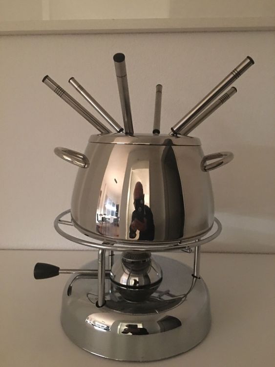 Fleisch-Fondue Set Rechaud 13 cm 2 L Edelstahl Spritzschutz | Kaufen ...