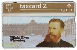 Wilhelm II. von Württemberg, Göde - seltene Firmen Taxcard