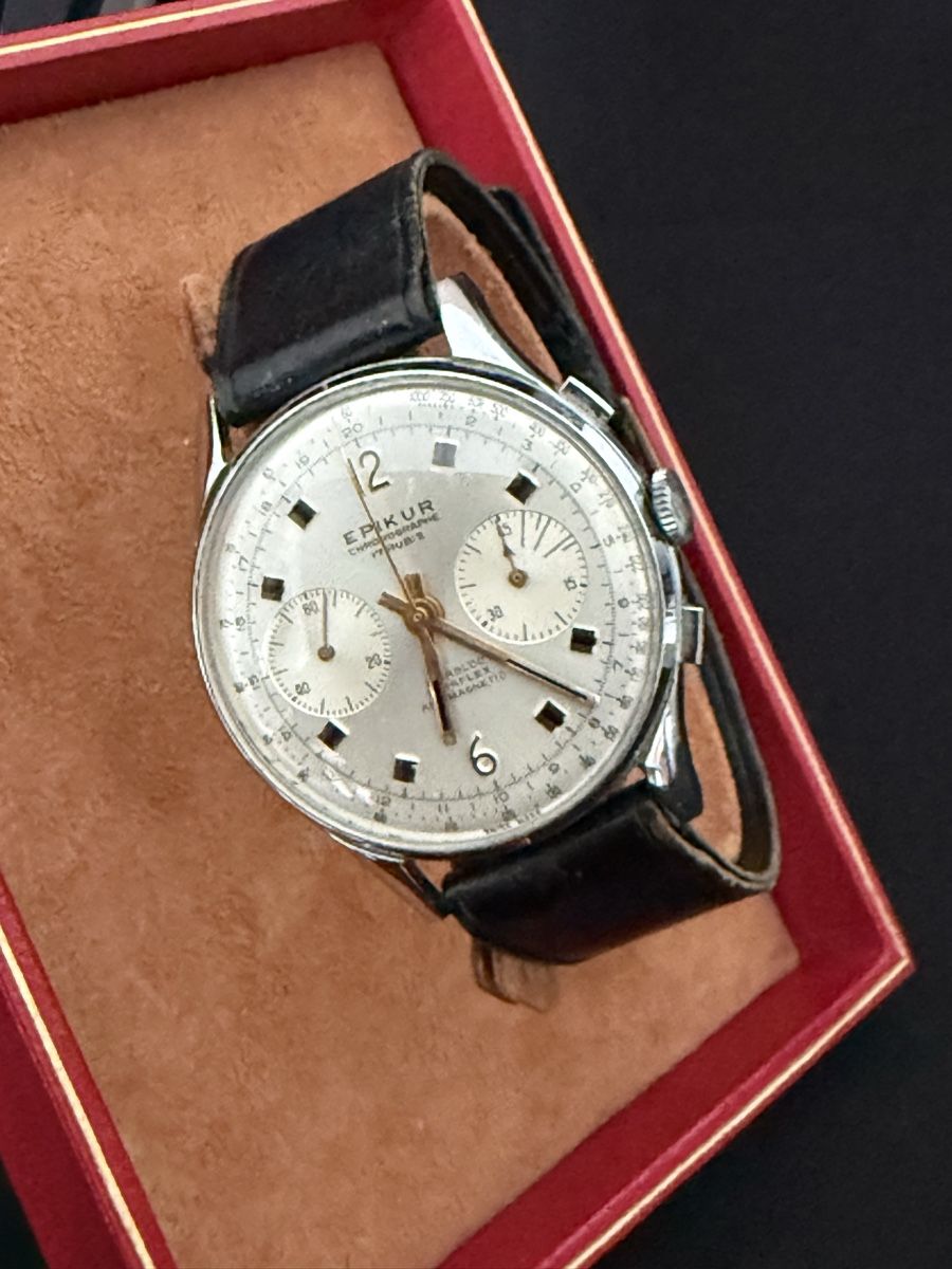 Orologi: EPIKUR Chronograph Vintage 50er – Usato da Matzendorf venduto da Brocante70 2