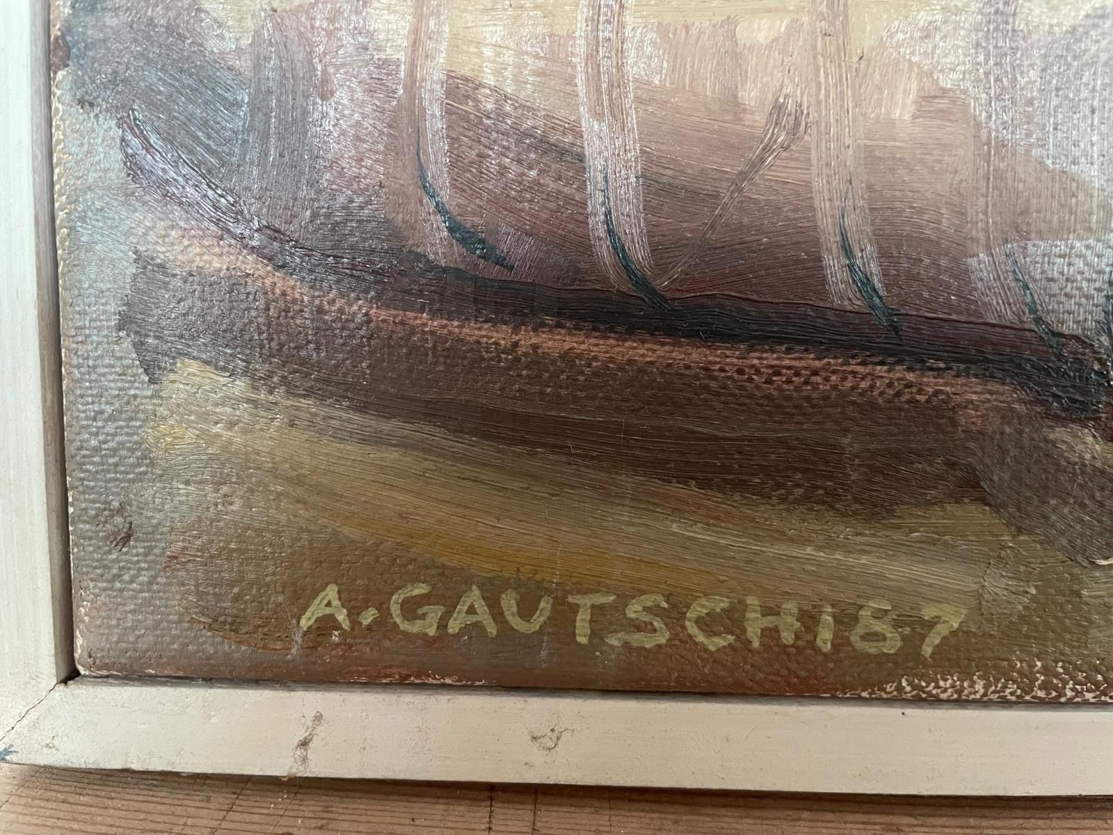 Dipinti: Ölgemälde A. Gautschi 52x67.5cm – Usato da Hitzkirch venduto da Reliko 1