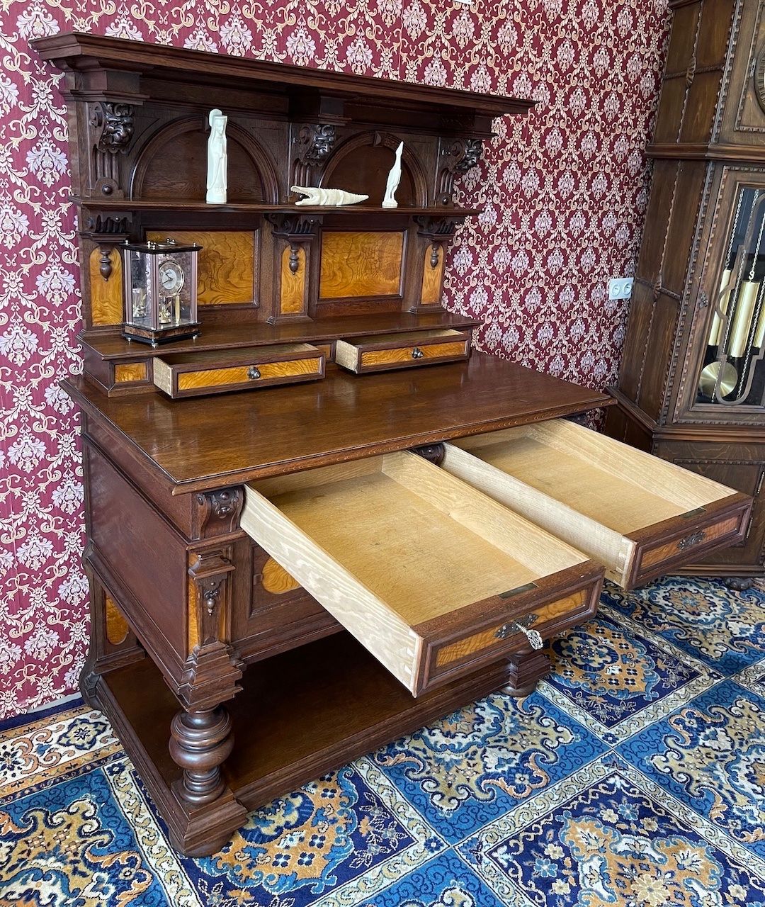 Cassettiere: Gründerzeit Kommode Anrichte Schrank Nussbaum – Usato da Gemünden venduto da GEUENWALD 7