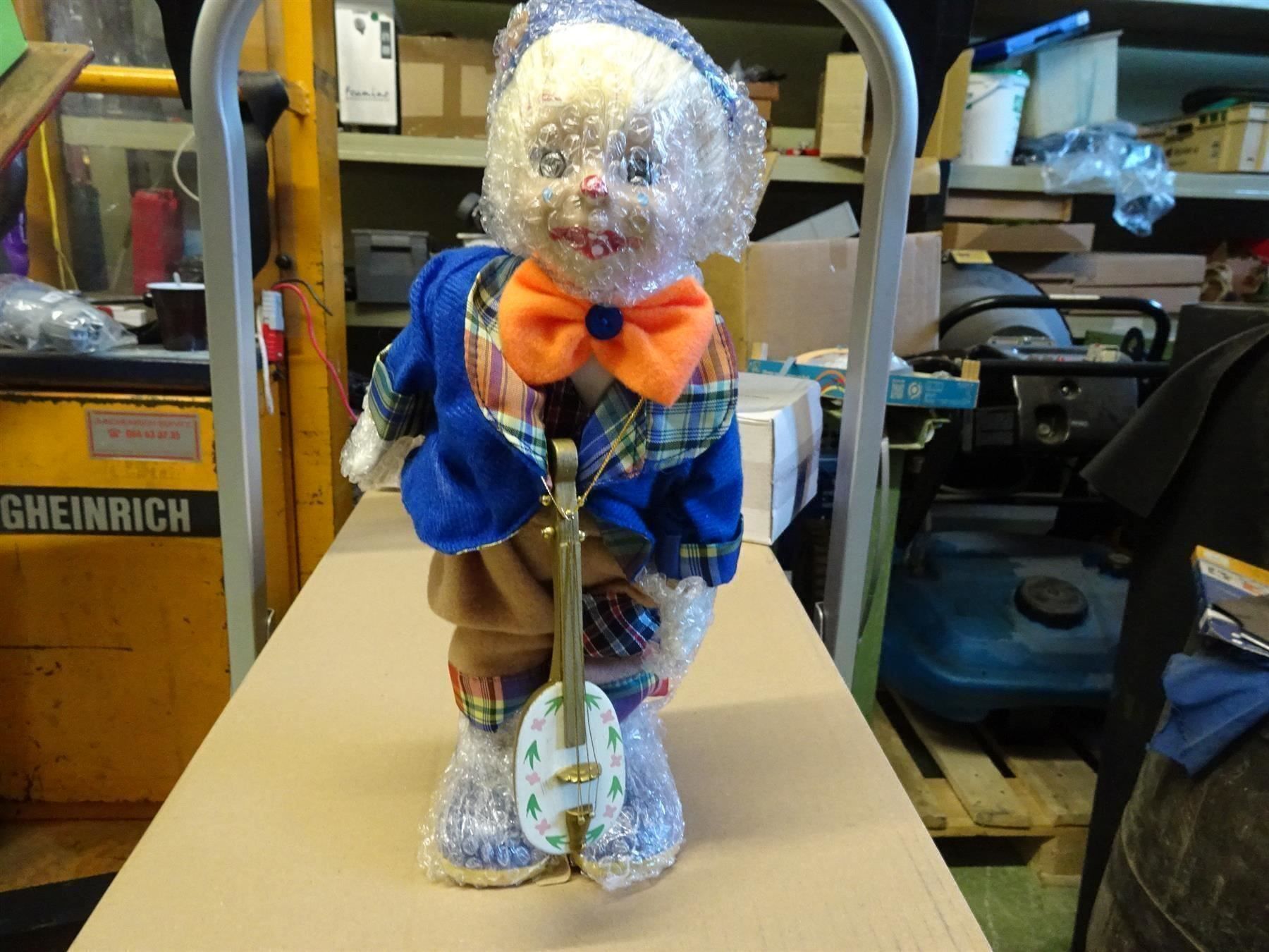 Statuette: Clown Mandoline musik-Spieluhr – Nuovo e nell'imballaggio originale da Necker venduto da liq24