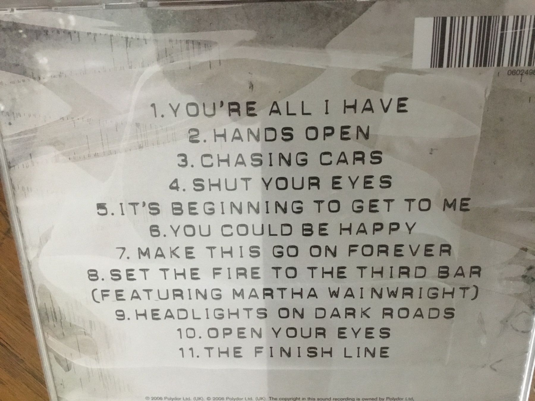 CDs: Snow Patrol - Eyes Open CD Album, – Gebraucht aus Thierachern von sweden08 1