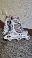 Inlineskates Rollerblade weiss grau pink gebrauchter Zustand