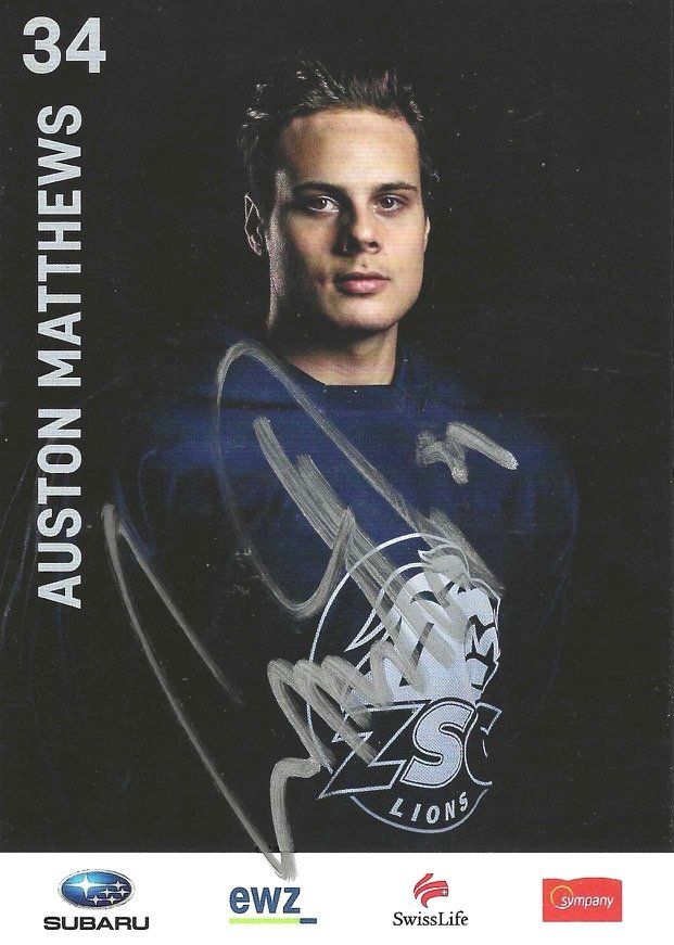 Autogramme: AUSTON MATTHEWS / original Autogramm (Toronto Maple Leafs) – Gebraucht aus Guntershausen von sign4me