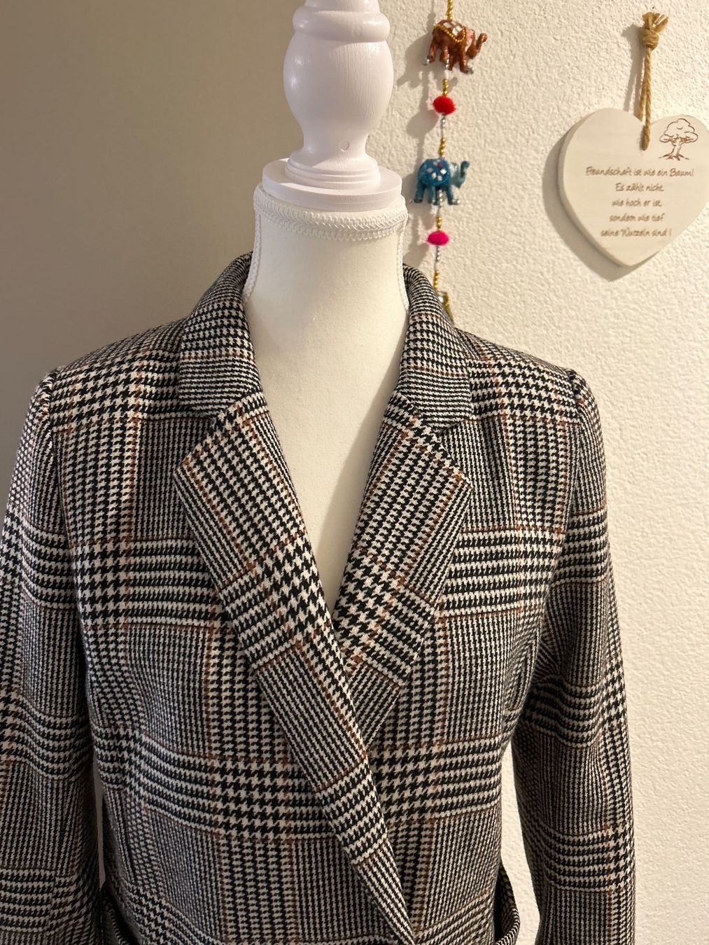Giacche: Jacke kariert mit 24% Wolle – Usato da Brunnen venduto da Nala2929 5