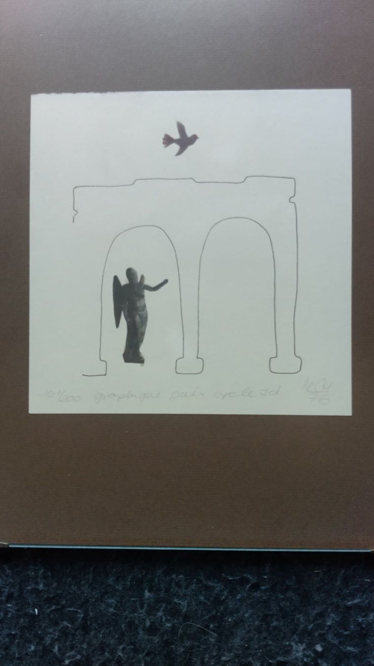 Posters & Illustrations: Lithographie "graphique paix cycle 3d 1976" – D'occasion à Zürich par dschwab3 1