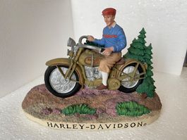 Harley-Davidson Figur, Mann auf Motorrad, Sammlerstück