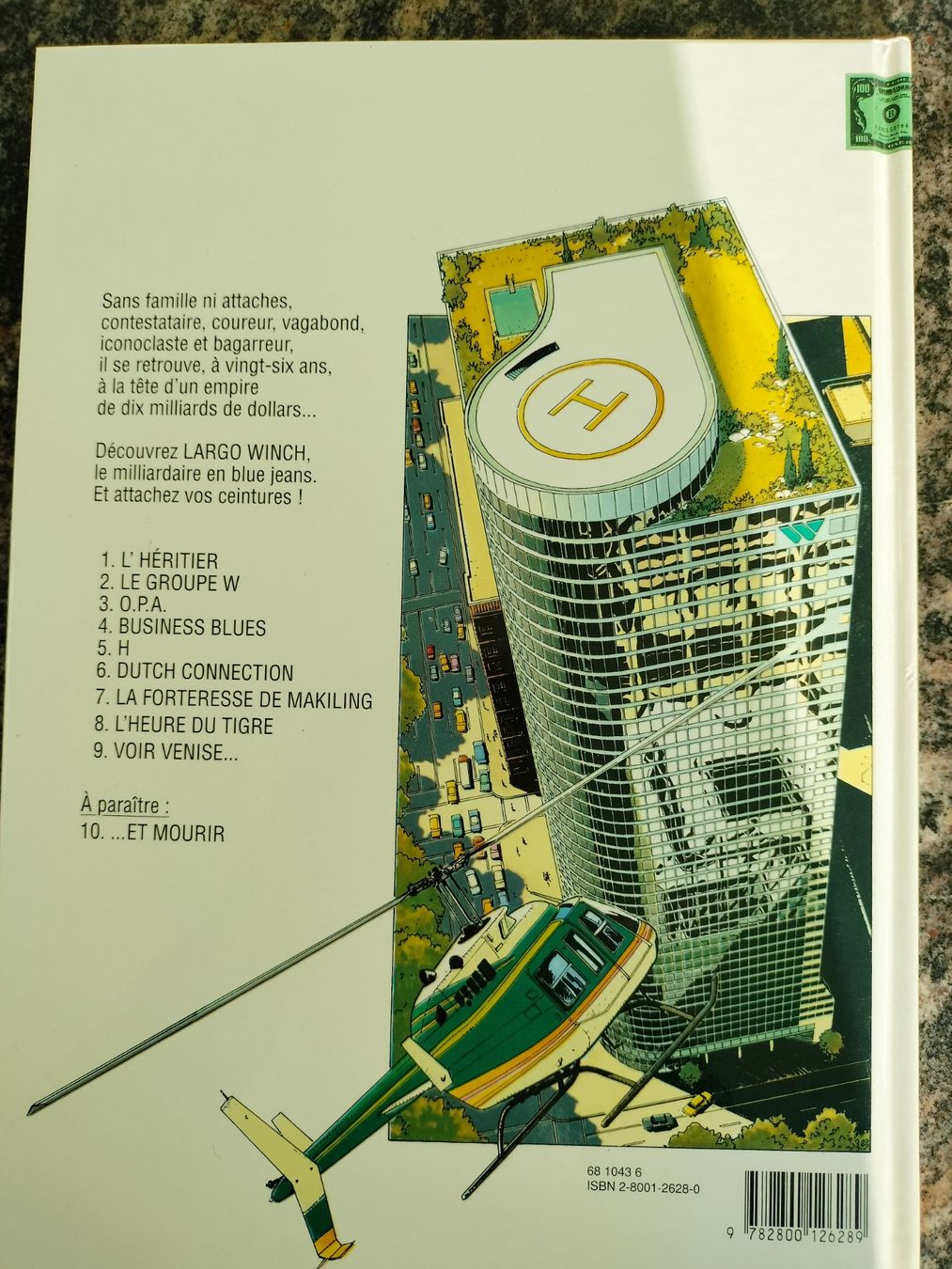 BD: Largo Winch T.9  TBE  E.O 1998 – D'occasion à Cortaillod par rozinna 1