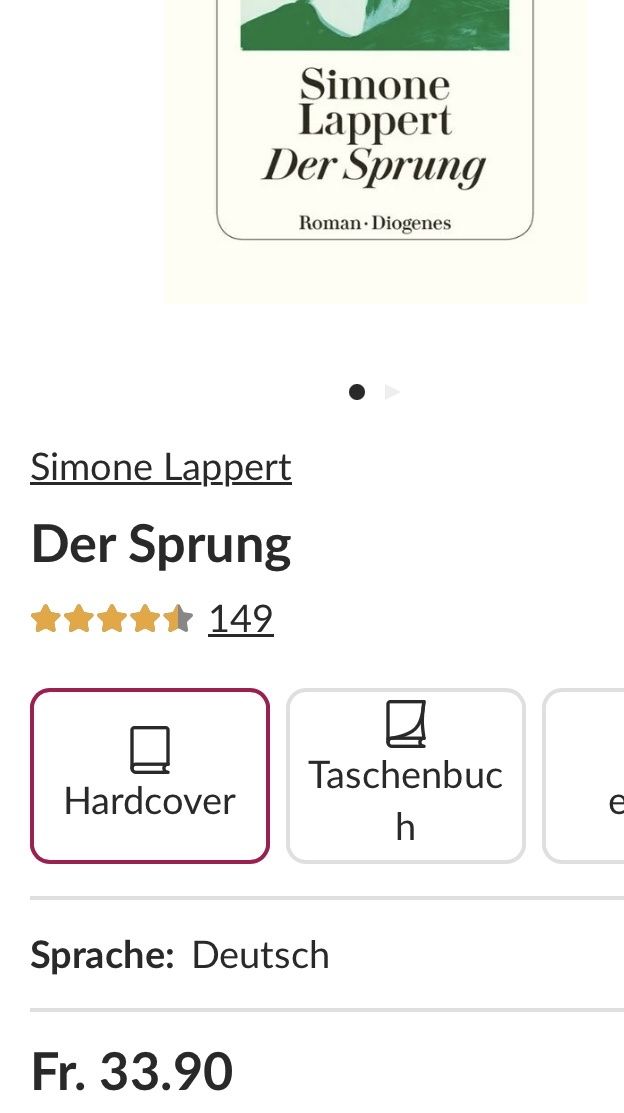 Livres: Simone Lappert: Der Sprung – Neuf (Voir description) à Buchs AG par Allerleis 1