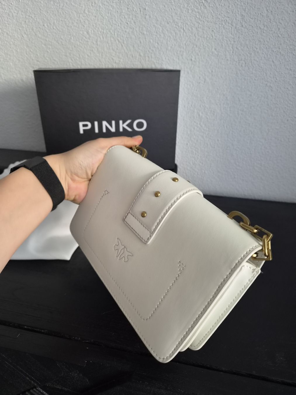 Pinko Borse da donna: Pinko Handtasche Leder weiss  – Usato da Bülach venduto da Recherchieren 3