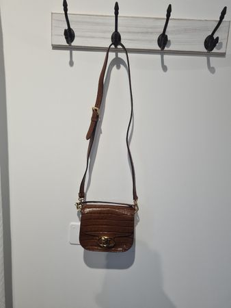 Ralph Lauren Tasche in Kroko-Optik- Braun-neu