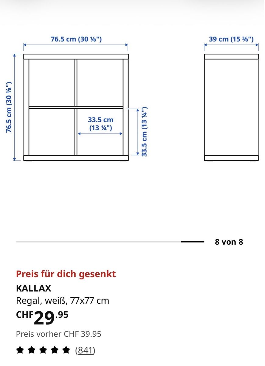 Étagères: Ikea Kallax gratis – D'occasion à Chur par Fisch0004 2