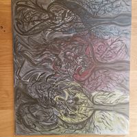 Acrylbild, Original,  " Versklavung"