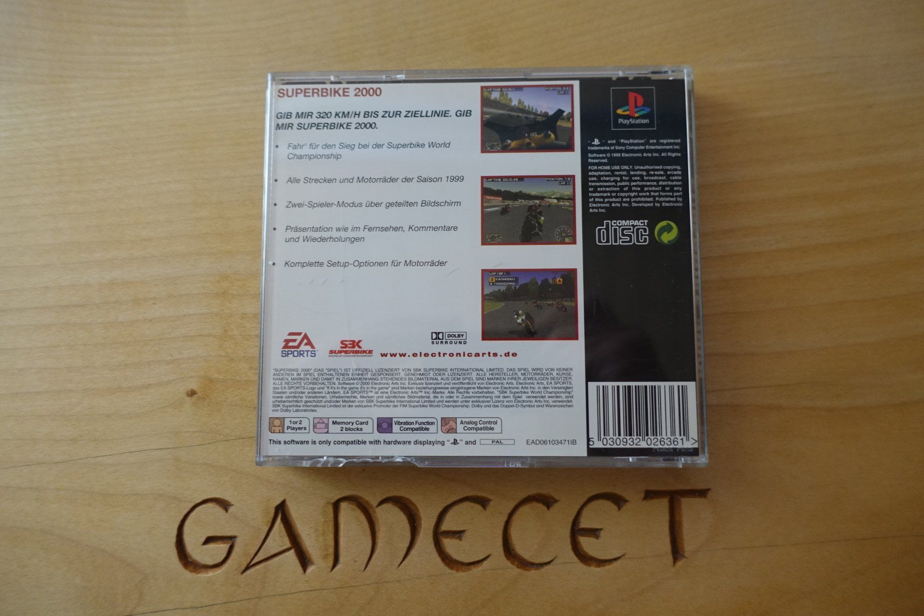 Sony Jeux: Superbike 2000 (Classics) nur Verpackung – Défectueux à Steinach par Gamecet 2