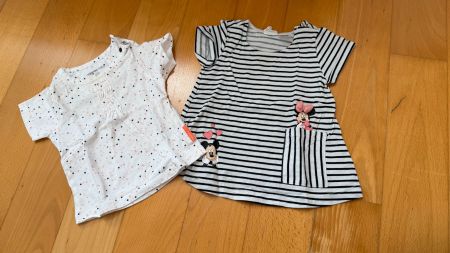 2er Set Mädchen T-Shirts Gr. 68, Sommer Look, Top!