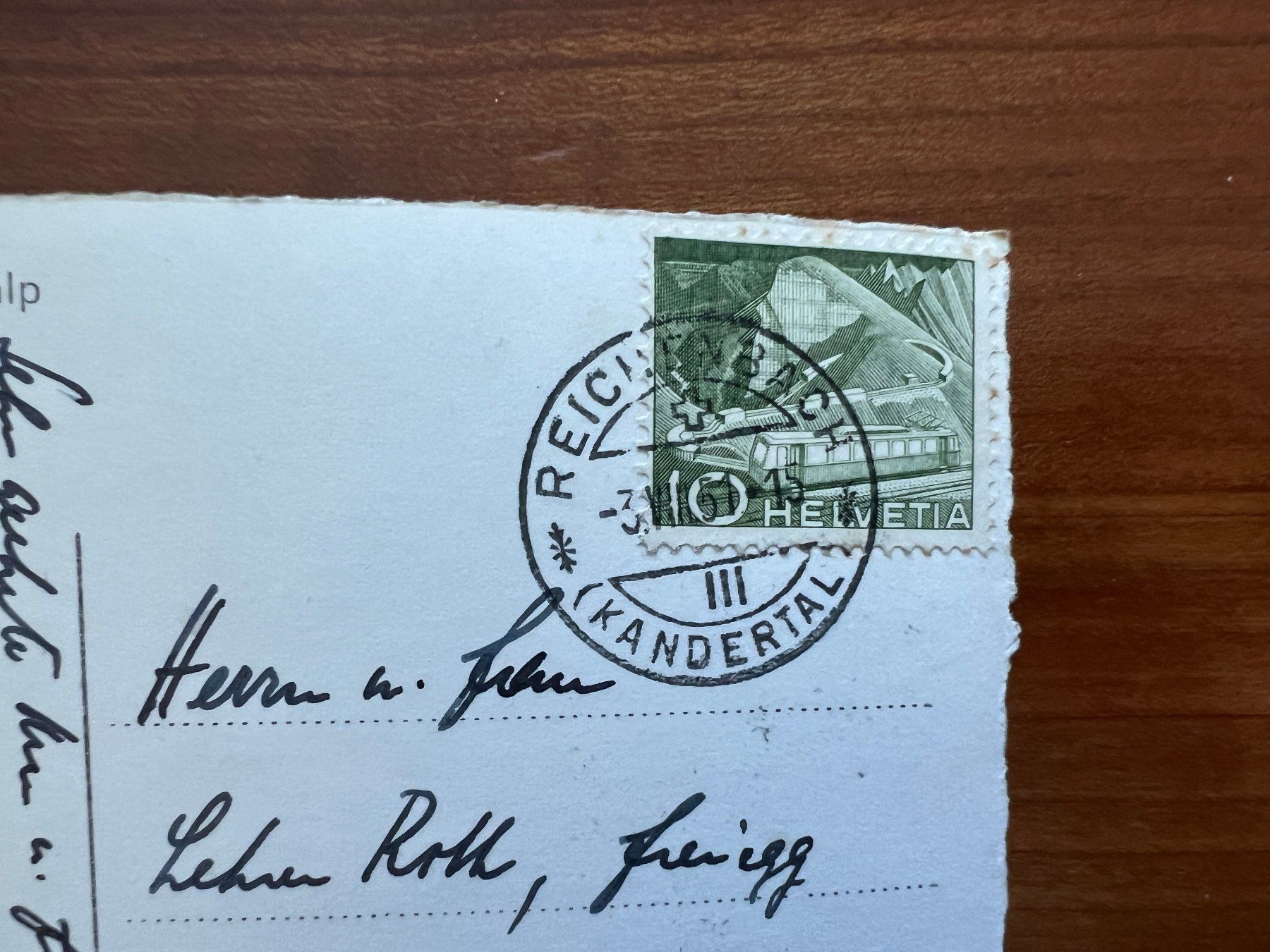 Ansichtskarten: AK   1951 Kiental      (G2346) – Gebraucht aus Hinwil von Sidi4 1