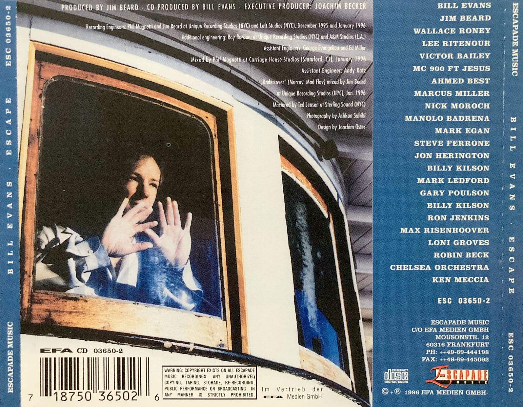 CDs: BILL EVANS - ESCAPE – Gebraucht aus Bottens von hotter-than-hell 1