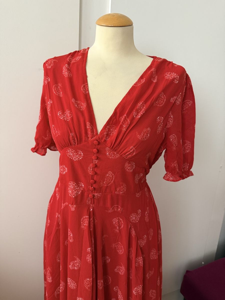 Goa Vestiti: Robe fluide rouge – Nuovo (secondo la descrizione) da Le Locle venduto da tchanatakoua 1
