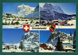 Grindelwald,  Mehrbilderkarte, 1971, gelaufen