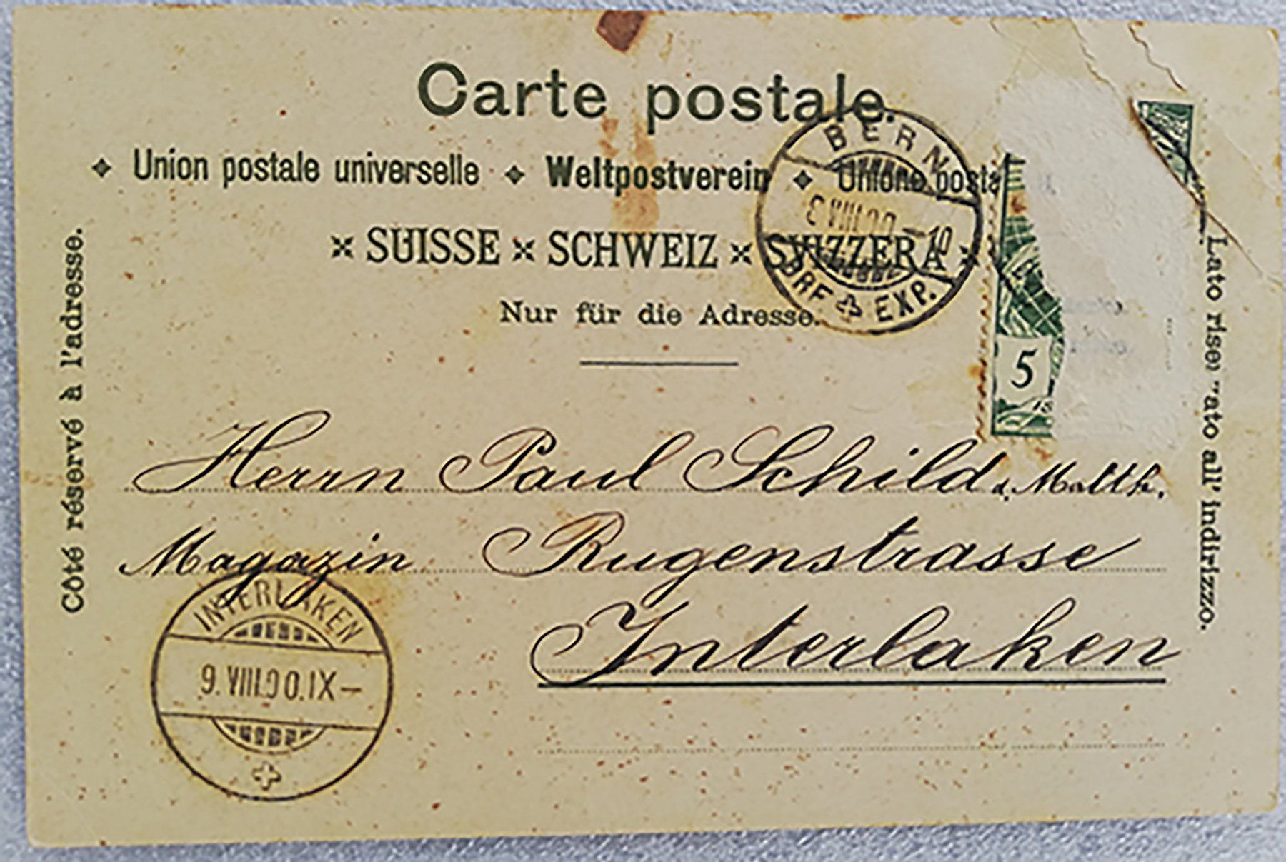 Cartoline postali: Bern – Usato da Hildisrieden venduto da Malve 1