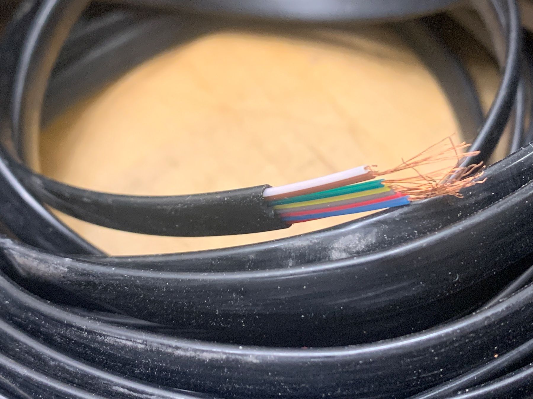 Câbles: Kabel 7-adrig schwarz auf Rolle ca. 50m,  neu – Neuf (Voir description) à Wildegg par Elefant42