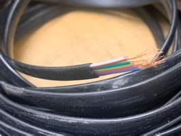 Kabel 7-adrig schwarz auf Rolle ca. 50m,  neu