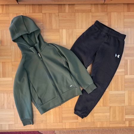 Kleiderset Knaben, Sweetjacke, Trainerhose, 122/128
