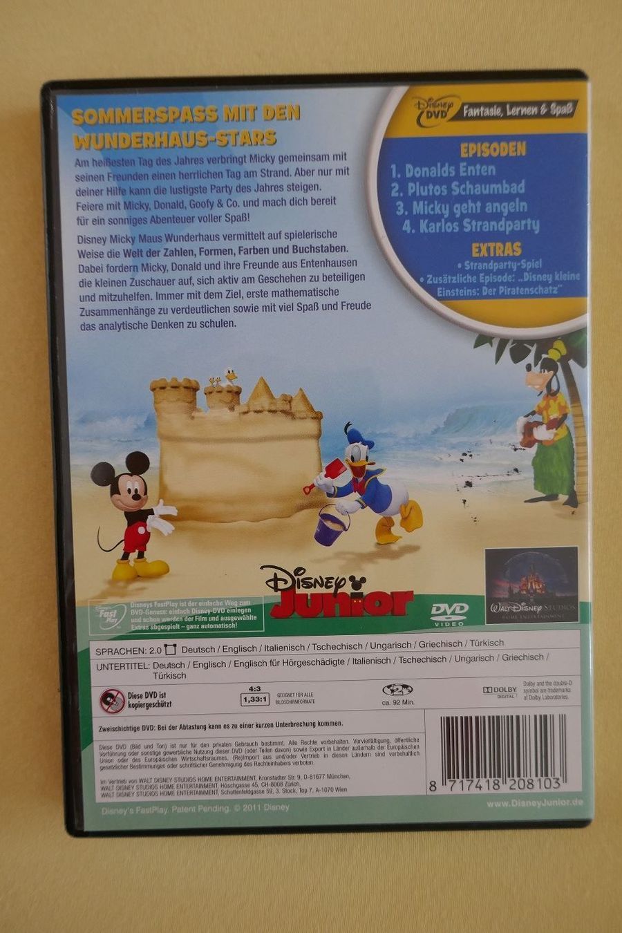 Tutti i DVDs: DVD Mickey Maus lustige Strandparty – Usato da Horgen venduto da Feli39 1