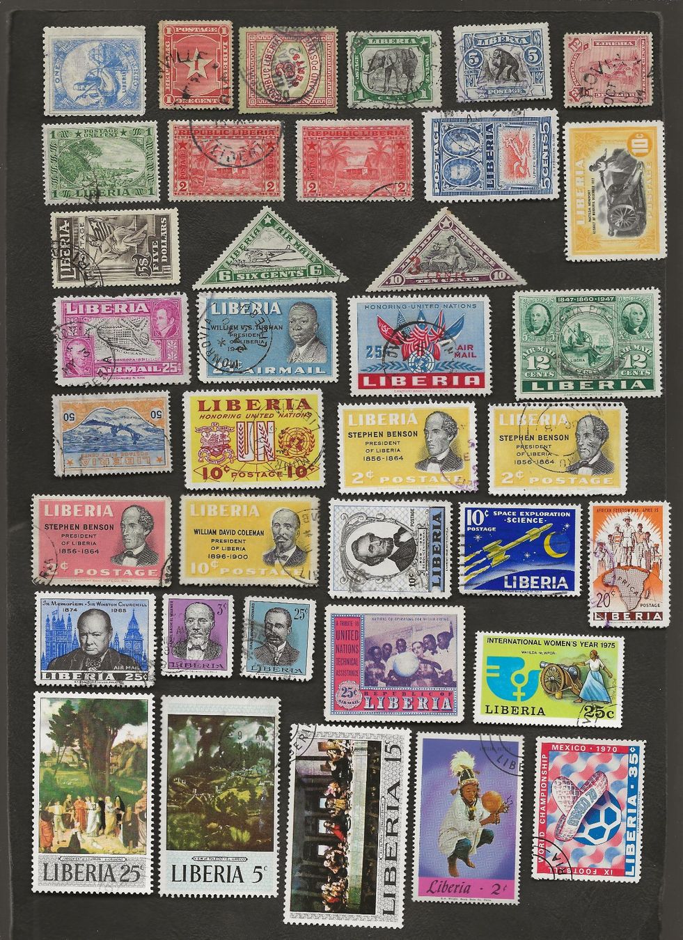 Tous les timbres: 46 Marken Liberia davon letzte 5 postfrisch – D'occasion à Au ZH par xelagreb01 1